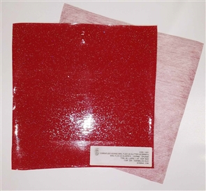 Corinflex Verniz Bril Flex 25 Gliter HLGPR015 -Toq.46 -Verniz-Larg.1,40M -Esp. M25 -Vermelho-Bob.50M
