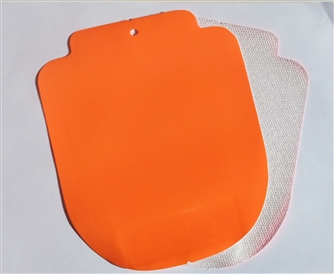 Bagunzito Top Fluor  Extra Forte - Toq.48 -Alto Brilho -Larg.1,40M -Esp.0,35 -Laranja Fluor-Bob.50M