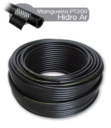 Mangueira PT 300 Hidro-Ar 3/8 x 3,2 - Preto - Rolo 20 mts