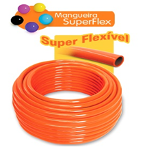 Mangueira SuperFlex 3/4 X 2,5 - Laranja - Rolos. 100MTS