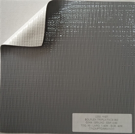 Solflex Tripla Face BO Toq. 50 -G3 x 4 1100 Brilho Larg. 1,40M - Esp. 0,60 Cinza/Branco 50M