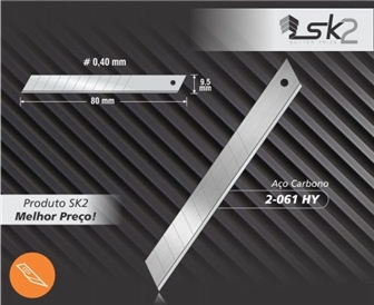 Lamina Para Estilete Aço Carbono 2-061 HY