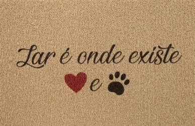 Vinil Pet Dog Lar Onde Existe 40CM X 60CM - 01PETDLOE01