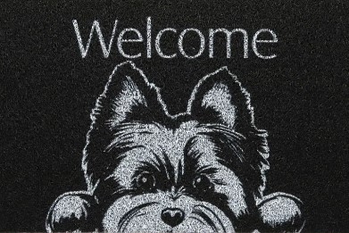 Vinil Pet Dog Welcome Yorkshire 40CM X 60CM - 01PETDWSC01
