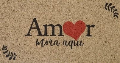 Vinil Amor Mora Aqui 40CM X 75CM - 0150VTAMO