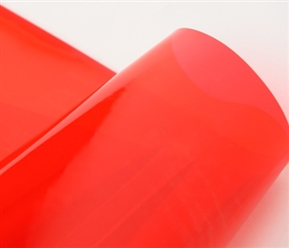PVC cristal super transparente colorido - Esp. 0,20 - Vermelho