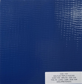 Solflex Tripla Face BO Toq. 50 -G3 x 4 1100 Brilho Larg. 1,40M - Esp. 0,60 Azul Royal 50M