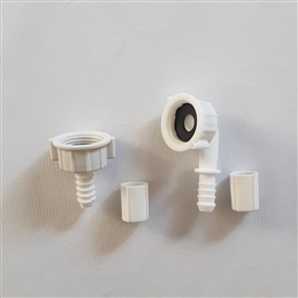 Conjunto Conector Branco 7/16 Entrada de Máquina Lavar